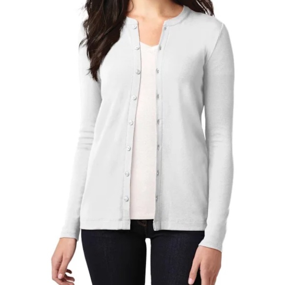 Port Authority Ladies Concept Stretch Button-Front Cardigan size M soft layer